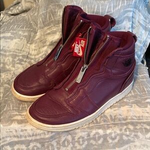 Nike Jordan Zip-Front High-Top Sneakers